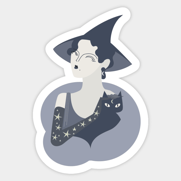 Deco Witch Sticker by selensden4